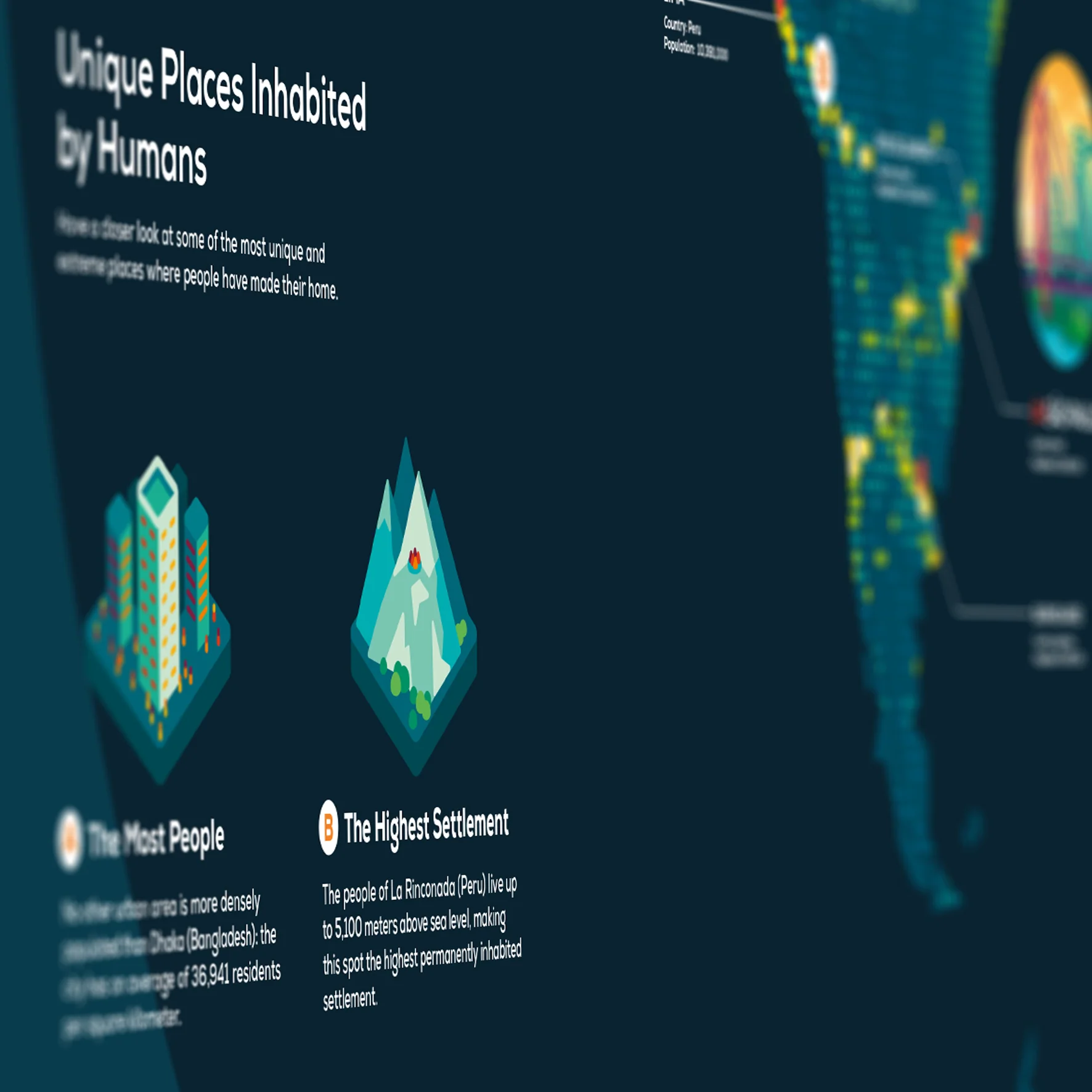 Human Perspective World Map Poster - Image 4
